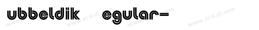 Dubbeldik MN Regular字体转换